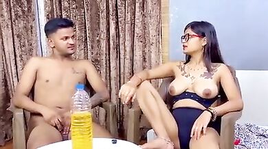 Indian Nude Podcast Part 2: Brutal Hardcore Sex With Laxoma & Relight - Blowjob, Doggy Style, Cum On Boobs