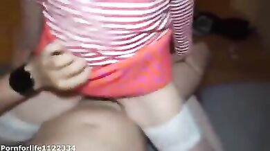 I love when Sugar Daddy fucks me after school balls deep in my pussy and cums all over it