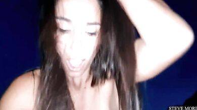 Hot brunette with slim body great blowjob for big dick and ride with orgasms (Nubiles)