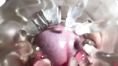 Close up camera in pussy. Sweet Cum inside pussy.