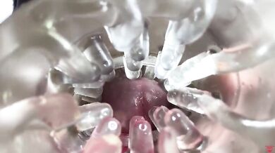 Close up camera in pussy. Sweet Cum inside pussy.