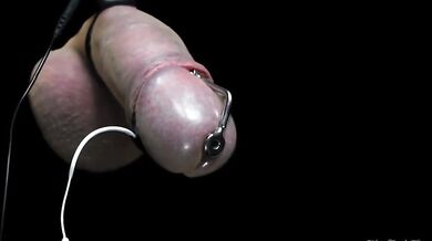 Amazing Hands free Electro ESTIM Orgasm Black background