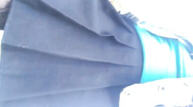 Jenny shows her pussy and plays with dildo in the real public park