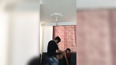 I make a video with my friend and I fill her pussy