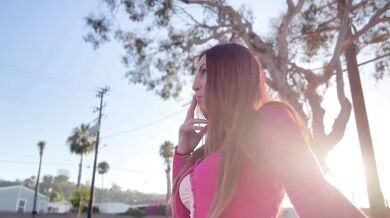 Italian MILF Artemisia Love Public 420 Smoke Sesh Full video on OF