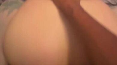 Thick white snow bunny girl stretched by 9 in bbc