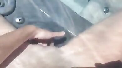 POV Artemisia Love jerking off in the jacuzzi ( full video on OnlyFans )