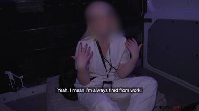 Petite blonde nurse with perfect little pink pussy has LEG SHAKING ORGASM - Forgive Me Father