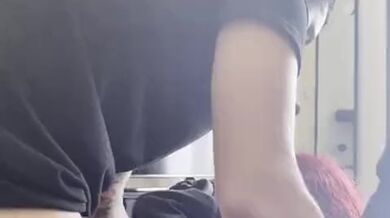 Latina from college class face fuck