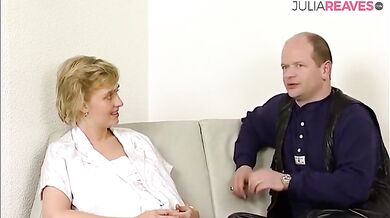 German MILF Spreads Legs Wide For Huge Dildo Fuck By Lover