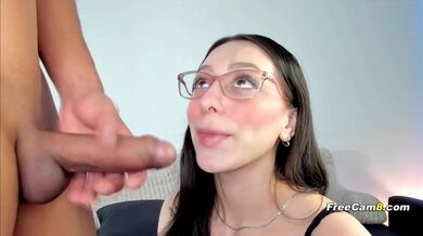 Cute Girl Surprises Her Friend With A Hot Blowjob