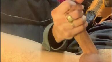 Huge rope of cum shoot straight into the air long big bbc black dick cock latino cum explosion spray