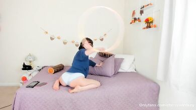 Cute Skinny Cam Girl Hula Hoops (Cherryvonfairy, Giovanna Morgan, Lena Paul)