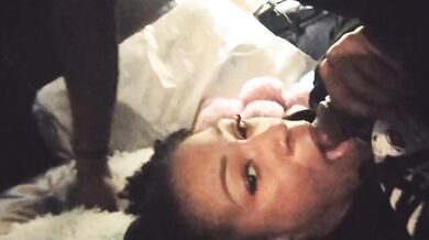 Throat fuck me and oral creampie