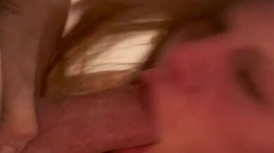 Deep throat slobbering mommy