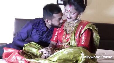 Newly Married Indian Girl Sudipa Hardcore Honeymoon First night sex and creampie - Hindi Audio