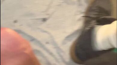 big cum spray into the air wearing all red raining cum everywhere big long bbc latino dick cock