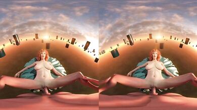 Candy 3D VR pov busty redhead