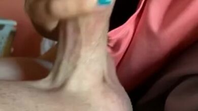 Wife sucking me hard until I explode in her mouth