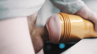 Big white dick fucking fleshlight in 4K