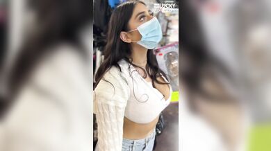 Busty Brunette Gives Head After Date