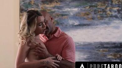 PURE TABOO Strict Stepdad Tries To Teach Slutty Stepdaughter Khloe Kingsley A Lesson
