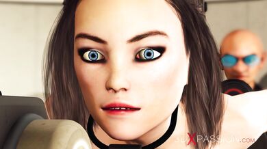 Hardcore in restraints with gnome. Young busty cuffed brunette gets tied down and creampied