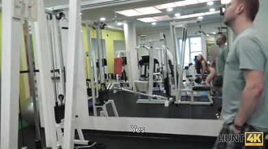 Man For Money Let Stranger Fuck His Slutty Girlfriend In Gym