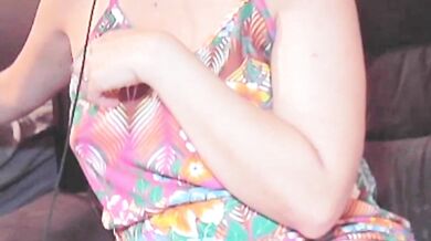 My wife showing pussy and big tits