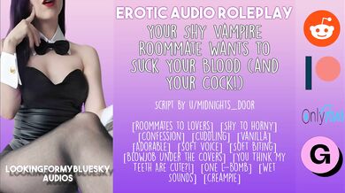 [Audio Roleplay] Vampire Roommate Wants to Suck Your Cock