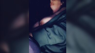 Tittys out while driving