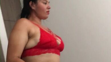 My friend sends me a hot video in lingerie.