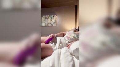 Solo two Finger girlie strap on masturbation sissies