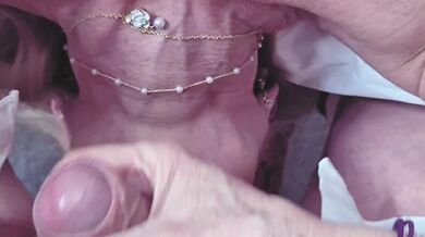 POV Stepmom deep throat BJ with Stepson, MILF Cougar Mature