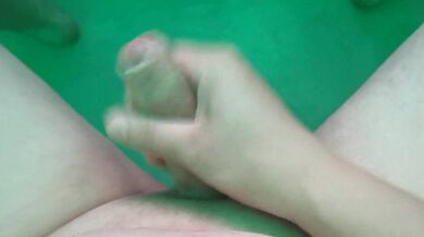 POV solo horny man masturbation