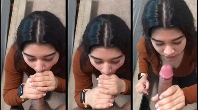 Indian Teen Giving Deep Blowjob To His Lover