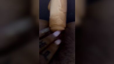 ASMR Fucking my pussy with a BIG COCK dildo ,pussy fucking sounds