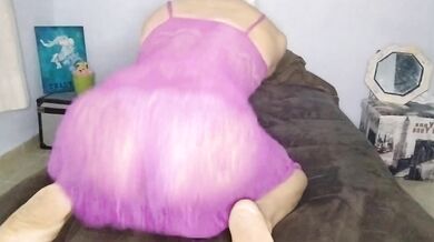 Fucking my tasty ass on sofa