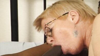 Uchina in Blond Granny in a BBC