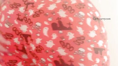 Cute Halloween pj pants tease!