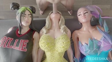Fornite BILLIE, ARIANA, SABRINA -Blowjob