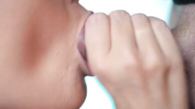 ASMR Best Blowjob, Huge Cumshot In Mouth (cum gag) (Diana Rider)