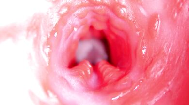 Extreme close up of a big cock in a sloppy wet sweet hole!