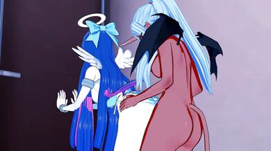 FUTANARI Kneesocks X Stocking Bathroom Fuck