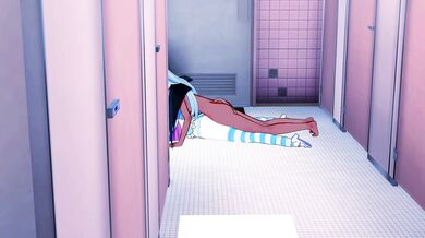 FUTANARI Kneesocks X Stocking Bathroom Fuck