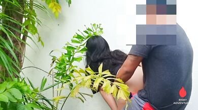 Pinay New Viral - Nagpakantot sa Bakuran ang Malibog Kong Tropa