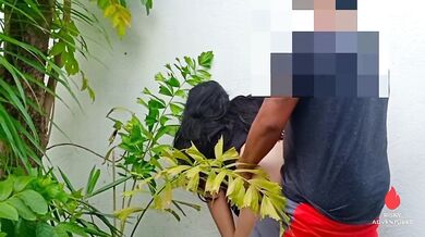 Pinay New Viral - Nagpakantot sa Bakuran ang Malibog Kong Tropa