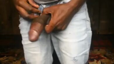 ZIPPED OUT MY TROUSER JUST TO STROKE MY COCK