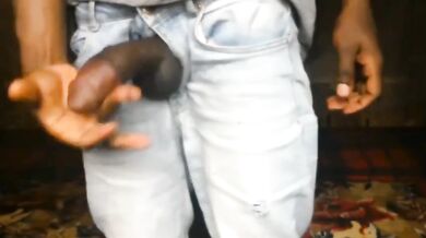 ZIPPED OUT MY TROUSER JUST TO STROKE MY COCK