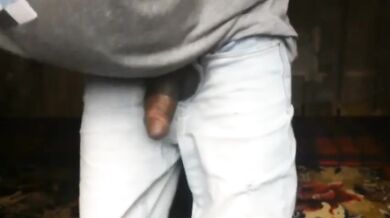 ZIPPED OUT MY TROUSER JUST TO STROKE MY COCK